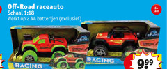  2 off road raceauto schaal 1 18 aa batterijen racing cheeta 6 jaar 