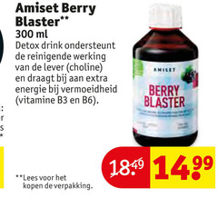  300 amiset berry blaster ml detox drink ondersteunt werking lever choline draagt energie vitamine lees 