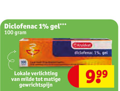  1 100 diclofenac gel kruidvat verlichting milde gewrichtspijn 