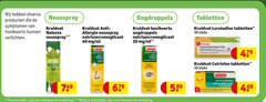  10 20 40 symptomen hooikoorts verlichten neusspray kruidvat natures allergie natriumcromoglicaat mg ml oogdruppels tabletten loratadine stuks geneesmiddel lees medisch hulpmiddel hooikoortstabletten cetrizine 