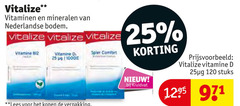  1 25 120 vitalize vitaminen mineralen nederlandse bodem vitamine spier comfort lees kruidvat stuks 