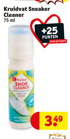  kruidvat sneaker cleaner ml 25 punten scan kaart shoe 