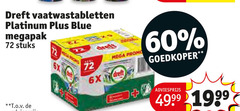  60 dreft vaatwastabletten platinum blue stuks 6x mega goedkoper 