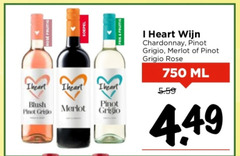  750 rose soepel blush pinot grigio merlot fris fruitig heart wijn chardonnay ml 