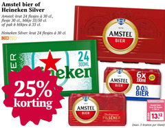  heineken silver amstel blikjes bier krat 3 6 24 25 30 33 1870 flesje blikje 50 pak nix18 300ml 6x 330ml 0.0 nieuwe pilsener kratten 