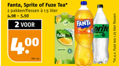  sprite fanta fuze tea frisdrank ice 2 pakken flessen liter fuzetea m.u.v 