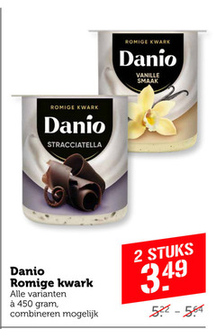  2 450 romige kwark danio stracciatella vanille combineren stuks 