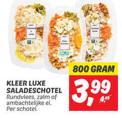  dakleer ambachtelijke schotel zalm rundvlees luxe saladeschotel ei 3 99 