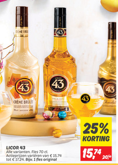  licor 43 likeur 1 16 25 700 creme cream liqueur with taste brulee hint salted caramel limited edition cuarenta tres original co chocola fles varieeren 15 20 99 