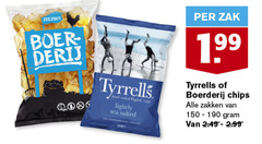  tyrells chips 150 zeezout schilderij tyrrells hand english crisps lightly sea salted zak boerderij zakken 