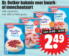  dr. oetker bakmix kwark monchoutaart pak dr.oetker taart naturel aardbei bak spaar 