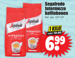  segafredo koffiebonen 1 zanetti gusto intermezzo zak kilo 