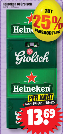  heineken grolsch krat bier 16 24 25 1615 flessen gb hap meesterschap 13 69 