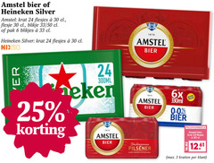  amstel heineken silver krat bier blikjes 3 6 24 25 30 33 1870 flesje blikje 50 pak nix18 300ml 6x 330ml 0.0 nieuwe pilsener kratten 