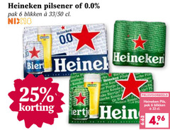  heineken 0.0 blikjes bier 6 25 33 pilsener pak blikken 50 nix18 pip biertje koude mein pils 