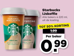  starbucks ijskoffie 50 caramel macchiato flavour chilled coffee said espresso creamy milk hints cappuccino cocos bekers ml koeling beker 