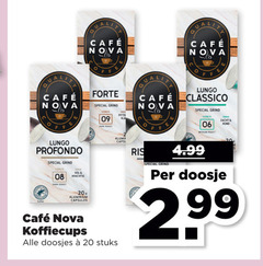  cafe nova koffiecups 20 quality mcafee lily forte grind lungo classico 06 medium east zacht rond profondo 20x aluminium capsules doosjes stuks capsule ris doosje 