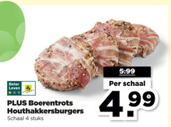  4 beter leven boerentrots houthakkersburgers schaal stuks 5.99 99 