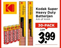  kodak batterijen 30 1401 der aaa pack super duty aa 3.99 