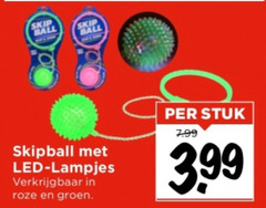  ball led lampjes roze groen stuk 3.99 