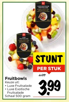  500 600 luxe exotische fruitsalade schaal stuk 3.99 