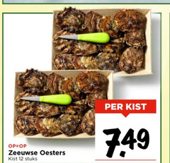  12 zeeuwse oesters kist stuks 