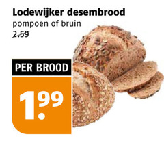  brood lodewijker desembrood pompoen bruin 