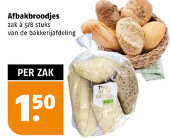  150 afbakbroodjes zak 5 8 stuks bakkerijafdeling thuis banken 