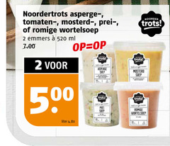  2 500 noordertrots asperge tomaten mosterd prei romige emmers ml noorder trots liter 