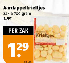  100 700 krieltjes aardappelkrieltjes zak kilo 