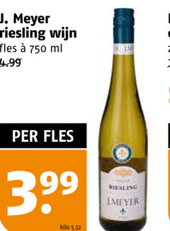  750 meyer riesling wijn fles ml kilo 