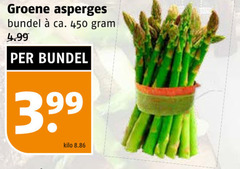  asperges 450 groene bundel ca. kilo 