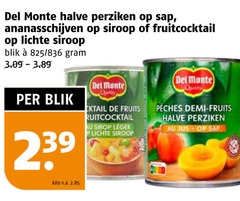  monte halve perziken sap ananasschijven siroop fruitcocktail lichte blik 825 fruits sirop leger quality demi jus kilo v.a. 