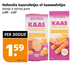  hollandia kaasrolletjes kaaswafeltjes doosje 100 kaas wafeltjes rolletjes kilo v.a. gouda 