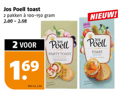  2 poell toast pakken 16 kilo v.a. party 