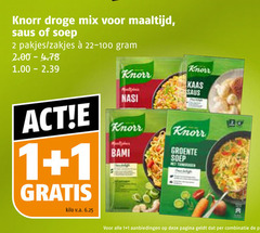  1 2 20 knorr droge mix maaltijd saus soep zakjes kilo v.a. kaas nasi bami groente pagina combinatie 