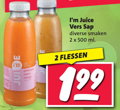  2 500 melon mango juice vers sap smaken ml flessen 