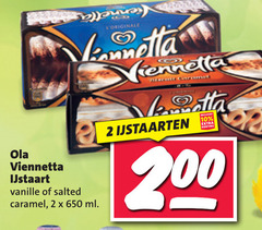  ola viennetta ijstaart 2 10 200 650 vanille salted caramel ml cotta ijstaarten 