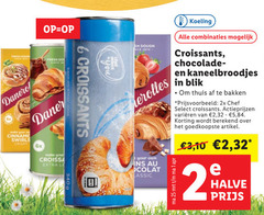  1 2 6 25 fresh dough crispy 6x make your croissa la you croissants classic koeling combinaties chocolade kaneelbroodjes blik thuis bakken 2x chef select varieeren 32 5 berekend artikel 3 10 halve 