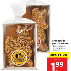  9 210 meergranen crackers paashaasvorm lijnzaad stuks 