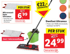  1 60 100 microvezel hoes ultramax stuk lidl.nl microvezelhoes vileda goedkoper wasbaar 