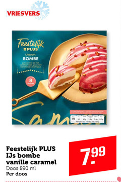  8 vriesvers feestelijk ijstaart gevuld ijs gezouten meringue porties 4 3 15 portemonnee vanille caramel doos ml 