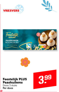  3 vriesvers feestelijk paaskuiken roomijsjes fairtrade paaskuikens doos stuks nutri score 3.99 