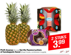  ananas kanzi appels 2 4 passion fruits em stuk passievruchten handappels schaal stuks combineren 3.99 