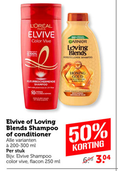  10 50 100 250 paris elvive color vive shampoo rode uv filter weken gekleurd haar highlights garnier loving blends honing goud acacia bijenwas breekbaar conditioner ml stuk flacon 