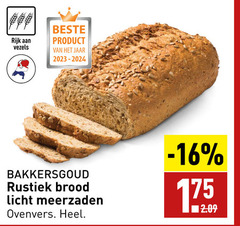  rijk vezels jaar bakkersgoud rustiek brood licht meerzaden ovenvers 