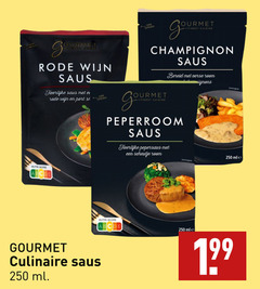  250 gourmetschotel finest cuisine champignon saus bereid verse room rode wijn port peperroom pepersaus scheutje ml nutri score gourmet culinaire 