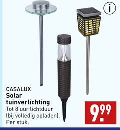  8 solar tuinverlichting uur lichtduur opladen stuk 