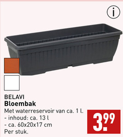  bloembak 1 belavi waterreservoir ca. l inhoud cm stuk 3.99 