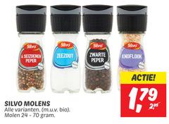  4 silvo seizoenen peper zeezout zwarte knoflook molens bio molen 1 